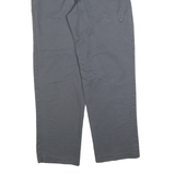 DICKIES Mens Cotton Blend Grey Regular Straight Trousers W32 L32 Durable
