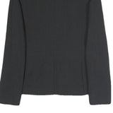 ESCADA Womens Black Jacket S Polyester Blend Classic Button Closure Tailored