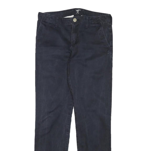 CARHARTT WIP Mens Blue & Navy Slim Straight Cotton Blend Trousers W31 L31 Casual