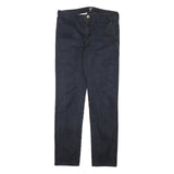 CARHARTT WIP Mens Blue & Navy Slim Straight Cotton Blend Trousers W31 L31 Casual