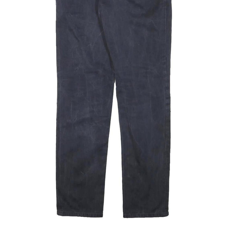CARHARTT WIP Mens Blue & Navy Slim Straight Cotton Blend Trousers W31 L31 Casual