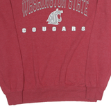 Mens Red Washington State Cougars Crew Neck M Sweatshirt Cotton Pullover