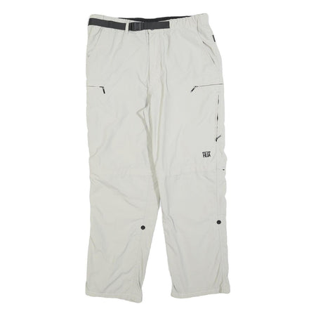 ARTIME Womens Polyester White Regular Fit Straight Leg Trousers W32 L28