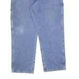 DICKIES Mens Relaxed Blue Denim Plain Jeans W38 L30 Workwear Zip Closure