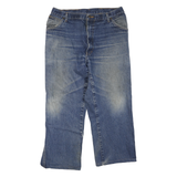 DICKIES Mens Regular Fit Blue Denim Jeans W34 L25 Zip Pockets Cotton Blend