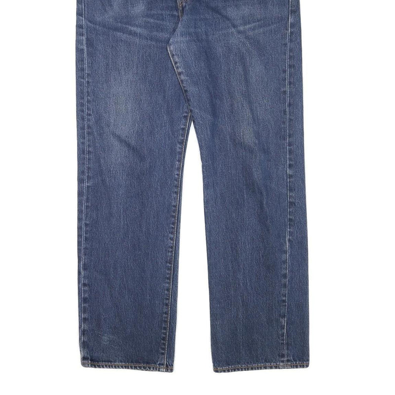 LEVI'S 751 Mens Regular Blue Denim Jeans W38 L32 Classic Cotton Blend Zip