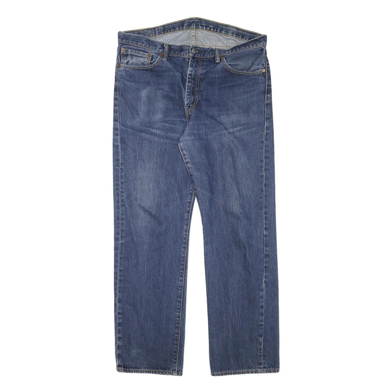 LEVI'S 751 Mens Regular Blue Denim Jeans W38 L32 Classic Cotton Blend Zip