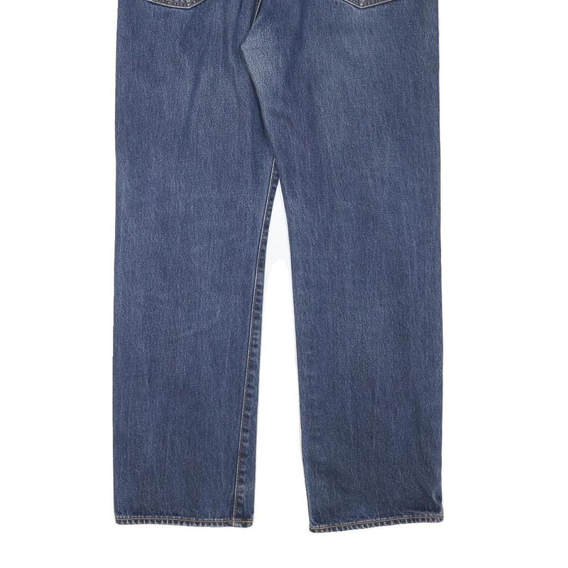 LEVI'S 751 Mens Regular Blue Denim Jeans W38 L32 Classic Cotton Blend Zip