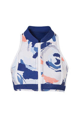 High Neck Zip Bikini Top | Nikki