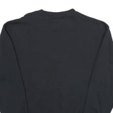 WHALE Mens Black Cotton Blend Crew Neck XL Military Logo Sweatshirt