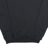 WHALE Mens Black Cotton Blend Crew Neck XL Military Logo Sweatshirt