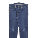 LEVI'S 510 Mens Slim Blue Denim Jeans W34 L32 Zip Cotton Blend Classic Fit