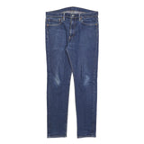 LEVI'S 510 Mens Slim Blue Denim Jeans W34 L32 Zip Cotton Blend Classic Fit