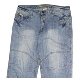 SOUTHERN Mens Shorts Blue Denim Casual M W38 Cotton Relaxed Fit