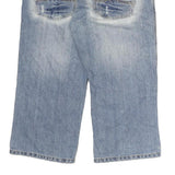 SOUTHERN Mens Shorts Blue Denim Casual M W38 Cotton Relaxed Fit