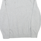 NAUTICA Mens Grey Plain Cotton Pullover Jumper Crew Neck M Classic Comfortable