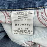 Wrangler Denim Shorts - 34W 10L Blue Cotton