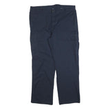 RED KAP Mens Cotton Blend Blue Regular Fit Cargo Trousers W40 L32 Workwear