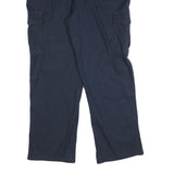 RED KAP Mens Cotton Blend Blue Regular Fit Cargo Trousers W40 L32 Workwear