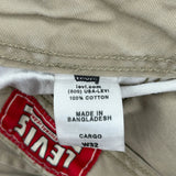 Levis Cargo Shorts - 32W 10L Khaki Cotton