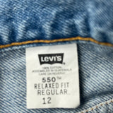 Levis Denim Shorts - 24W 11L Blue Cotton