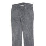 LEVI'S 511 Slim Mens Jeans Grey Slim Straight Denim Medium W31 L34 Zip Cotton