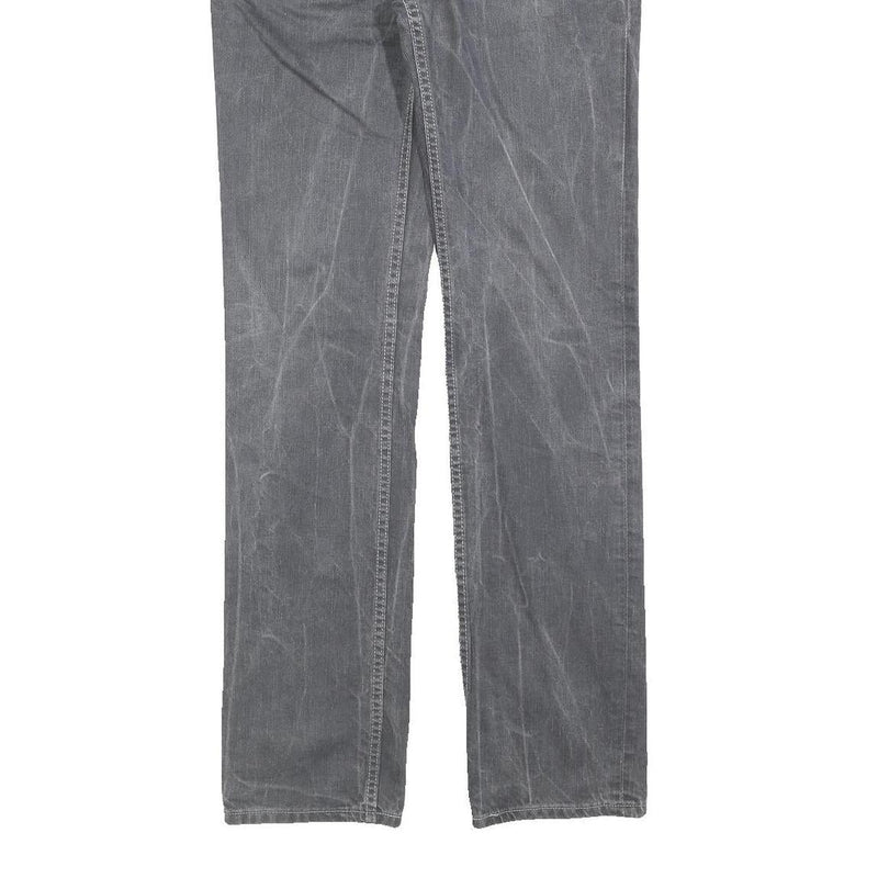 LEVI'S 511 Slim Mens Jeans Grey Slim Straight Denim Medium W31 L34 Zip Cotton