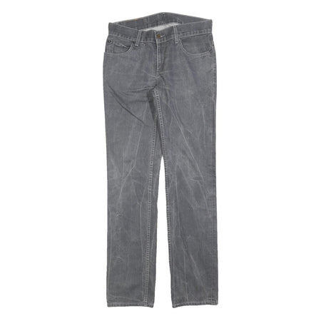 LEVI'S 511 Slim Mens Jeans Grey Slim Straight Denim Medium W31 L34 Zip Cotton