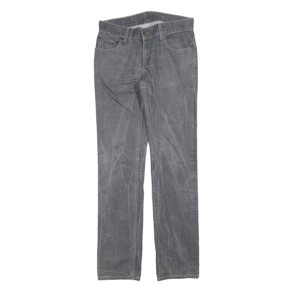 LEVI'S 511 Slim Mens Jeans Grey Slim Straight Denim Medium W31 L34 Zip Cotton