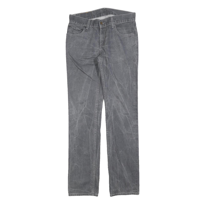 LEVI'S 511 Slim Mens Jeans Grey Slim Straight Denim Medium W31 L34 Zip Cotton