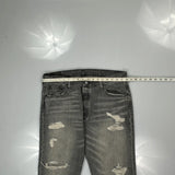 501 Levis Jeans - 36W 30L Grey Cotton