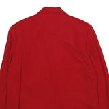 SAG HARBOR Womens Red Wool Blazer Jacket UK 18 Classic Tailored Button Closure