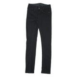 G-STAR Womens Black Slim Skinny Denim Light W25 L23 Zip Cotton Blend Jeans