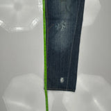 Spade And Lion Embroidery Eight Jeans - 34W 33L Blue Cotton