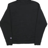 CHAMPION Mens Black Hoodie M Cotton Blend Pullover Casual Sportswear