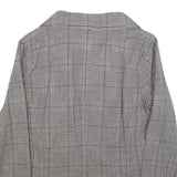 NEIGHBORHOOD Womens Grey Button Double Breasted Cotton Blend Jacket UK 14