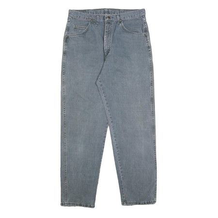 WRANGLER Womens Jeans Blue Relaxed Straight Denim Medium W34 L32 Classic Zip