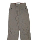 CLOCKHOUSE Mens Polyester Blend Beige Relaxed Straight Trousers W26 L31 Casual