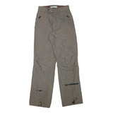 CLOCKHOUSE Mens Polyester Blend Beige Relaxed Straight Trousers W26 L31 Casual