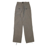 CLOCKHOUSE Mens Polyester Blend Beige Relaxed Straight Trousers W26 L31 Casual