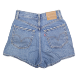LEVI'S Womens Denim Blue Cotton Shorts XS W24 High Waist Casual Summer