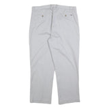 POLO RALPH LAUREN Mens Cotton Blend White Regular Straight Trousers W36 L28