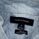 Tommy Hilfiger Short Sleeve Shirt - Medium Blue Cotton