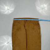 Dickies Carpenter Trousers - 38W 30L Brown Cotton