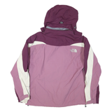 THE NORTH FACE Womens Purple & Cream Zip Jacket S Polyester Blend Outdoor Shell