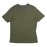 PENDLETON Mens Green & Grey Plain Pocket T-Shirt S Short Sleeve Crew Neck Cotton