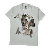 Fruit Of The Loom Graphic T-Shirt - Medium White Cotton Blend