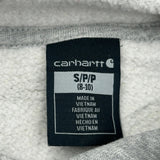 Age 8-10 Carhartt Hoodie - Small Gray Cotton