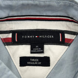 Tommy Hilfiger Short Sleeve Shirt - Medium Blue Cotton