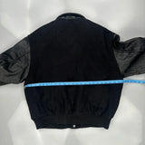 Unbranded Varsity Jacket - Large Black Leather